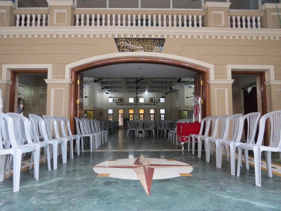 Interior of the Patni Jamaatkhana hall